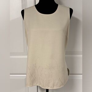 Croft & Barrow Embroidered Sleeveless Top